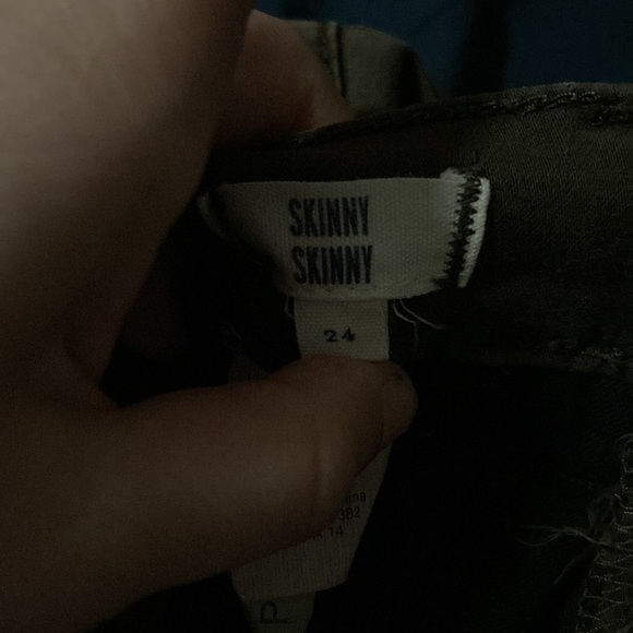 EUC Madewell Army green low rise skinny jeans size 24 - Picture 5 of 5